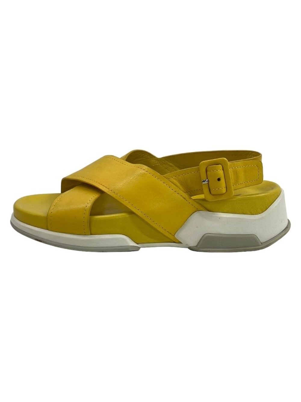 Prada Sport Sandals Yellow Leather